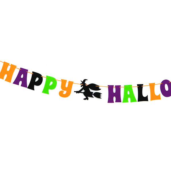 펠트 해피할로윈레터배너 (4색혼합)