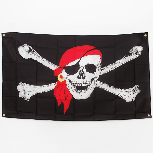 해적깃발 (블랙) 대 150Cm*90Cm