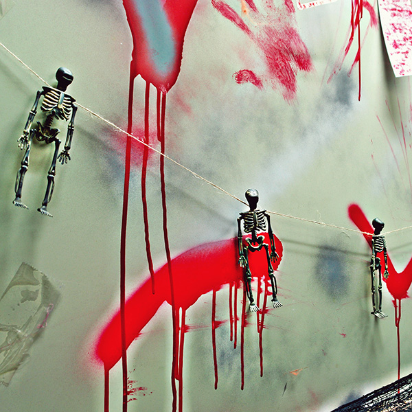 빈티지 해골데코