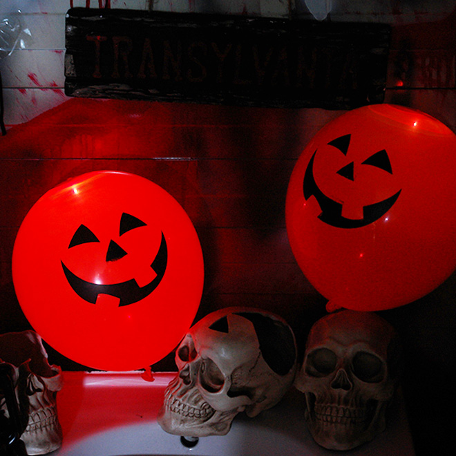 LED점등 할로윈풍선5개입 (펌프킨)