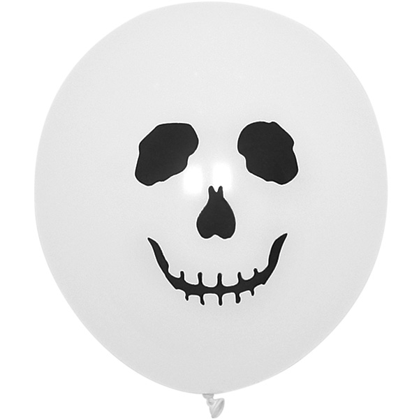 할로윈 풍선 (스컬페이스화이트)