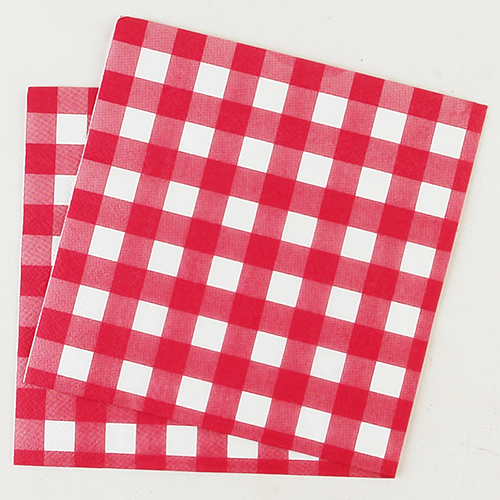 파티냅킨-체크레드 20매