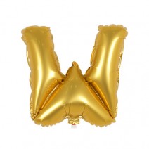 알파벳 은박풍선 (소) 골드 - W