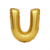 알파벳 은박풍선 (소) 골드 - U