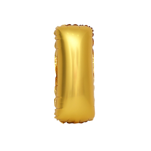 알파벳 은박풍선 (소) 골드 - I