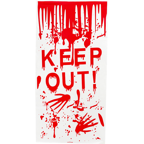 할로윈 월데코 (블러드 KEEP OUT) 55*120cm