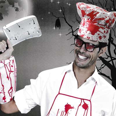 피범벅 요리사모자 토시세트