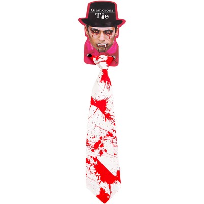 피범벅 넥타이 화이트