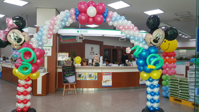 미키미니 풍선아치(울산풍선아치출장설치)