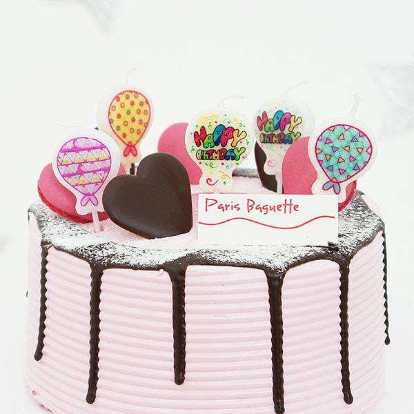 풍선 생일데코캔들(5입)