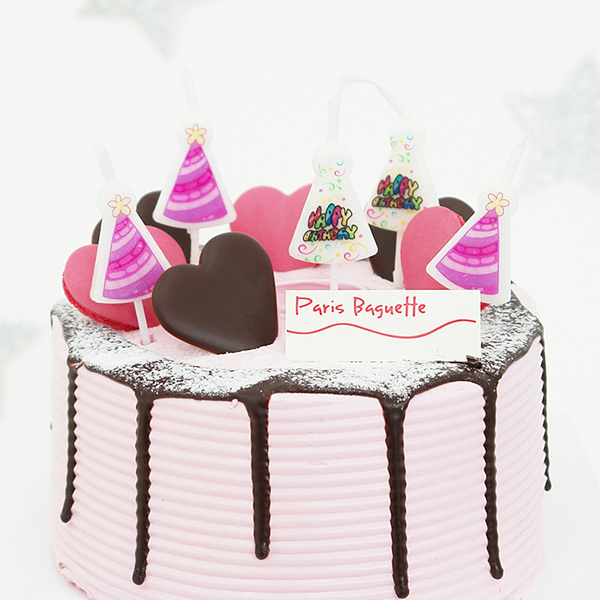 고깔 생일데코캔들(5입)