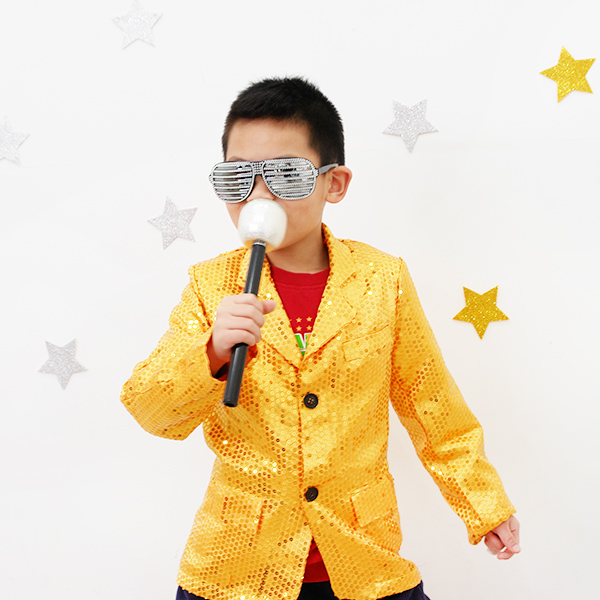 반짝이의상 아동용 - 골드 (7세~9세)