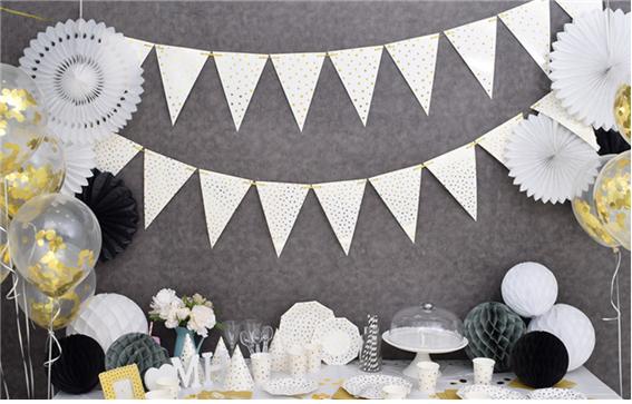 파티삼각플래그 골드스타