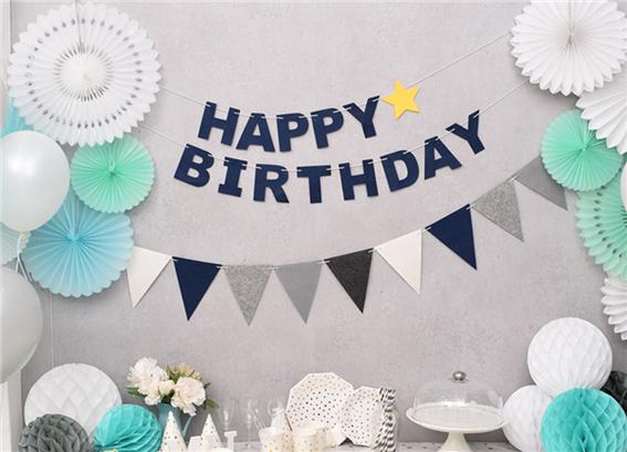 펠트 생일레터가랜드