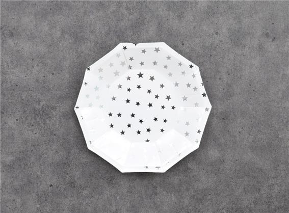 파티접시18Cm 실버스타 10입