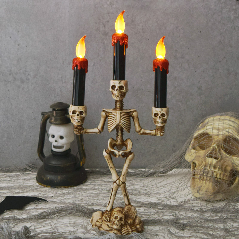 LED할로윈캔들 해골3봉