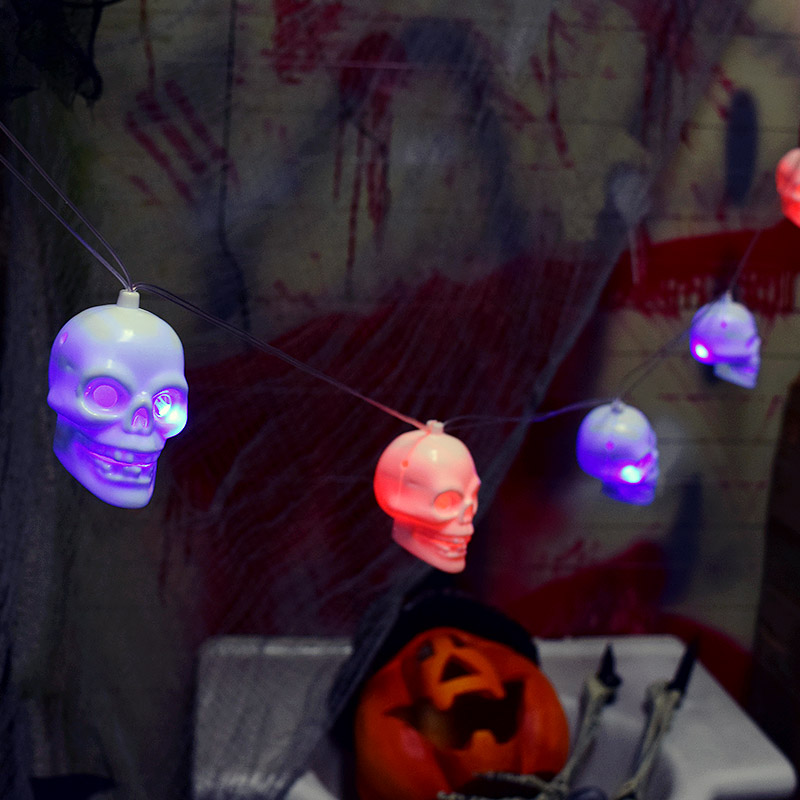 LED점등 해골가랜드