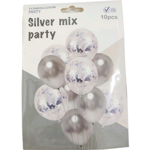 컨페티풍선10입(실버)
