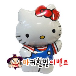 대형은박풍선 (헬로키티블루)