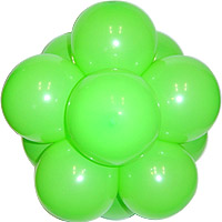 30Cm퍼프볼-라임그린(완성품)