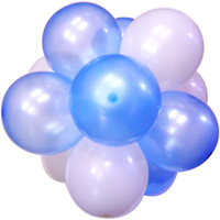 13Cm퍼프볼-펄아주르+펄화이트(완성품)