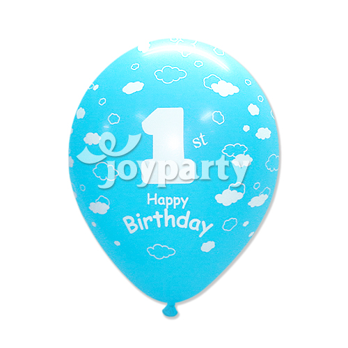 [S]12 구름풍선-첫돌양떼구름블루(5개입)