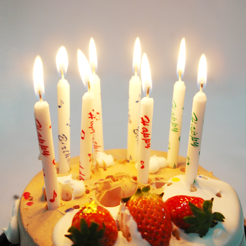 생일막대초(화이트)