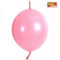 꼬리풍선 15cm 스텐다드 핑크 (100개)
