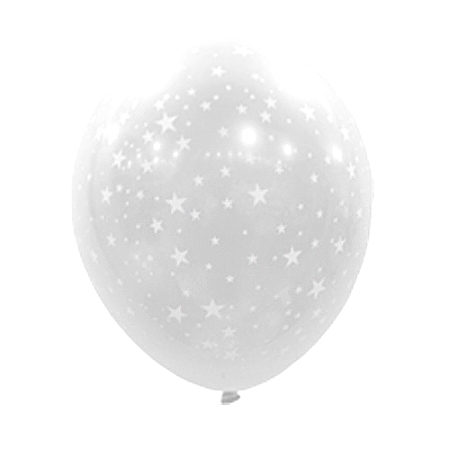 30cm 미니풍선 투명 별인쇄 (10개)