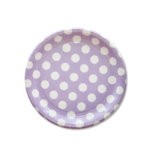 파티접시 도트라일락 (소) 6개