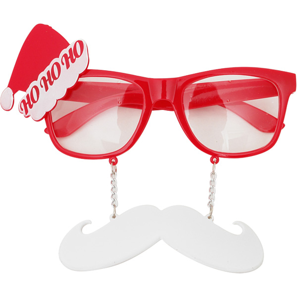 콧수염 산타안경