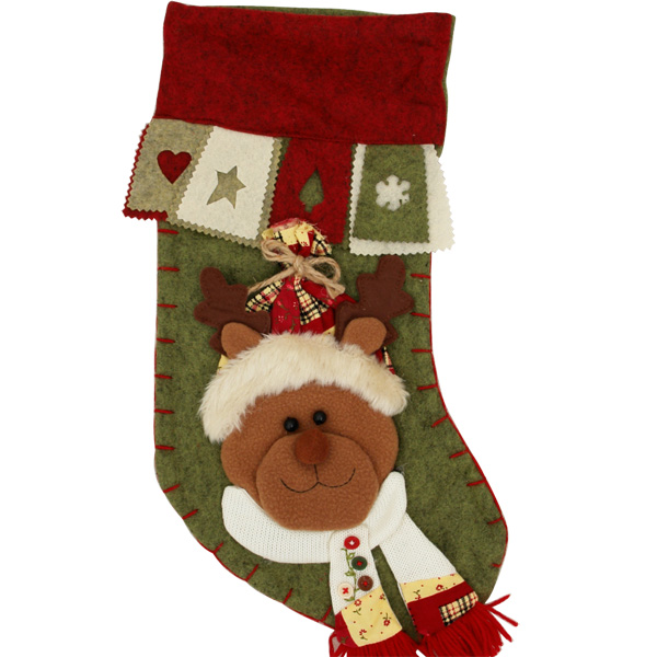 빈티지 크리스마스양말 (루돌프)