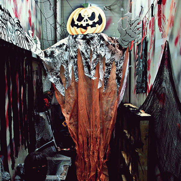 초대형 할로윈커튼장식 (호박) 3m