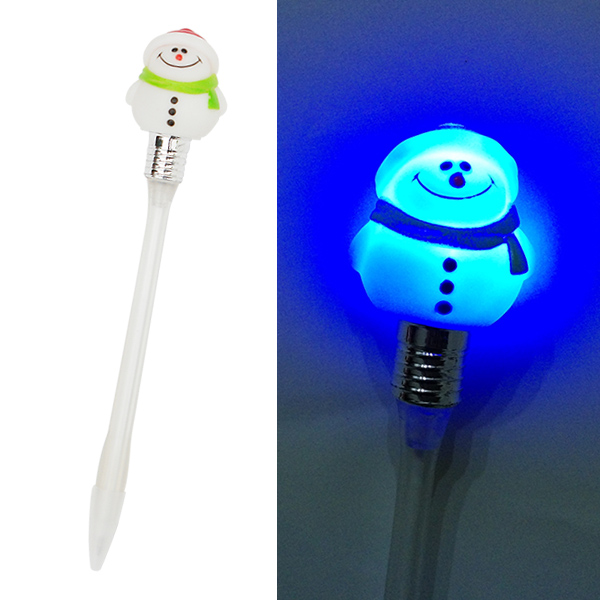 LED점등 눈사람볼펜