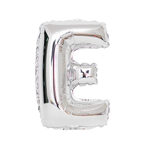 알파벳 은박풍선 (소) 실버 - E