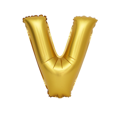 알파벳 은박풍선 (대_ 골드 V