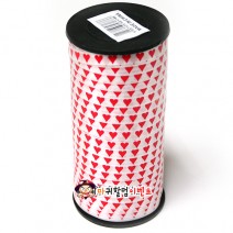 인쇄컬링리본(하트레드)-90m