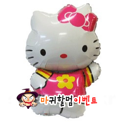 대형은박풍선 (헬로키티핑크)