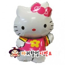 대형은박풍선 (헬로키티핑크)