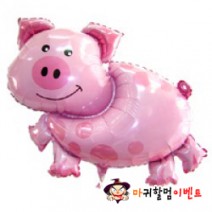 대형은박풍선 핑크돼지