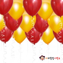 헬륨풍선-레드&오렌지(50개무료배달)