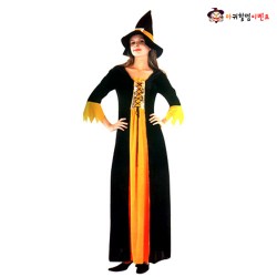 프리티위치의상-오렌지(대여)