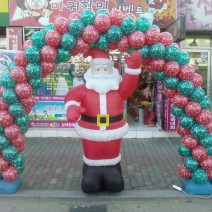 눈꽃인쇄크리스마스아치(울산풍선아치출장설치)