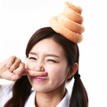 리얼똥머리띠