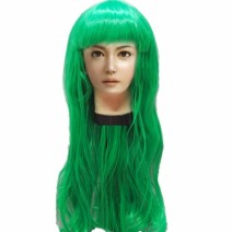 롱헤어 긴생머리가발 (그린)