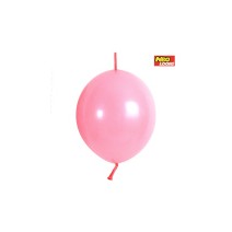 꼬리풍선 15cm 스텐다드 핑크 (100개)