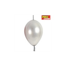꼬리풍선 30cm 펄 실버 (100개)