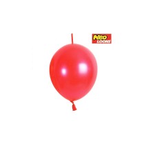 꼬리풍선 15cm 펄 레드 (100개)