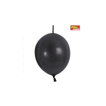 꼬리풍선 15cm 펄 블랙 (100개)