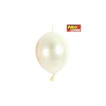 꼬리풍선 15cm 펄 아이보리 (100개)